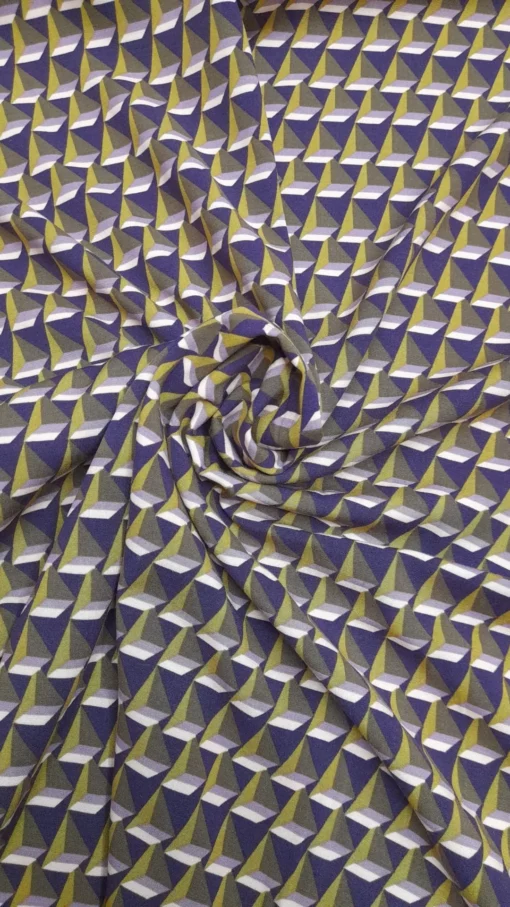 Tecido Confeção | Vestuário | Viscose Stretch | Digital | Geométrico