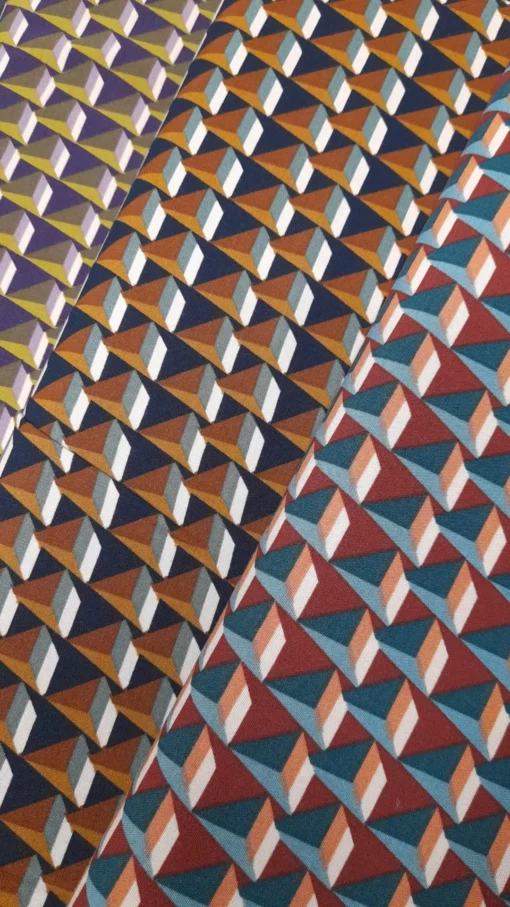 Tecido Confeção | Vestuário | Viscose Stretch | Digital | Geométrico – Image 2