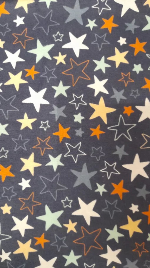 Tecido Flanela | 100% Algodão | Estampado Poppy | Estrelas