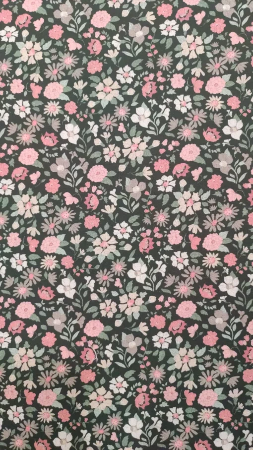 Tecido 100% Algodão | Estampado Floral | Coleção Bisou