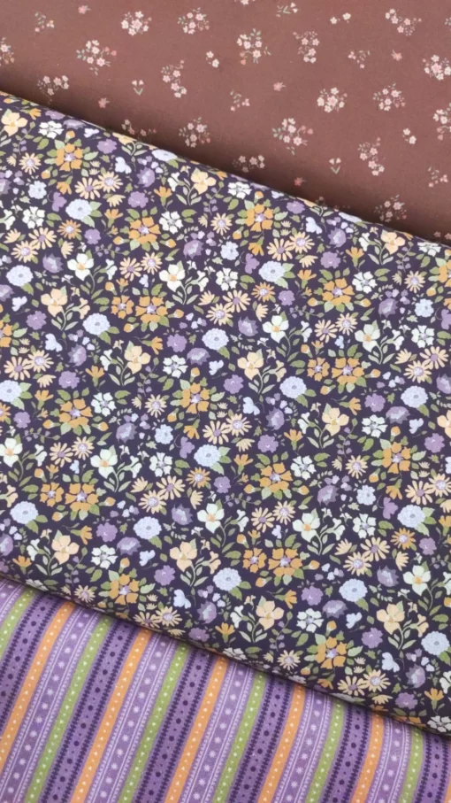 Tecido 100% Algodão | Estampado Riscas | Coleção Bisou - Image 3