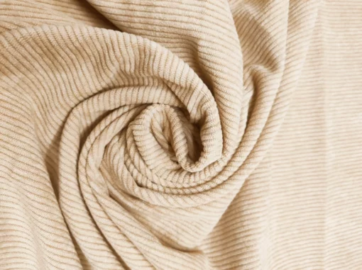 Fabric 100% Cotton | Bombazine | Medium Stripe | Beige