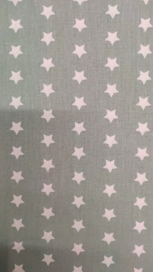 Fabric 100% Cotton | Basic | Water Green | White Star