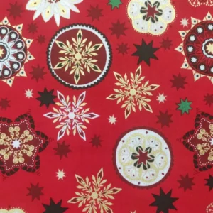 Tecido Algodão | 100% Algodão | Estampado Natal | Floco de Neve