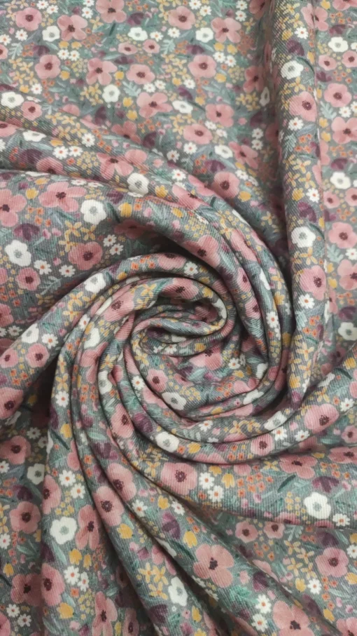 Tecido Vaiela | 100% Algodão Orgânico | Floral – Image 2