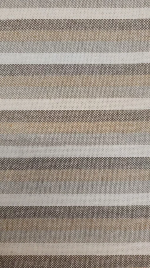 Alentejo Linen | Stripe | Brown/Beige/Camel/Cru