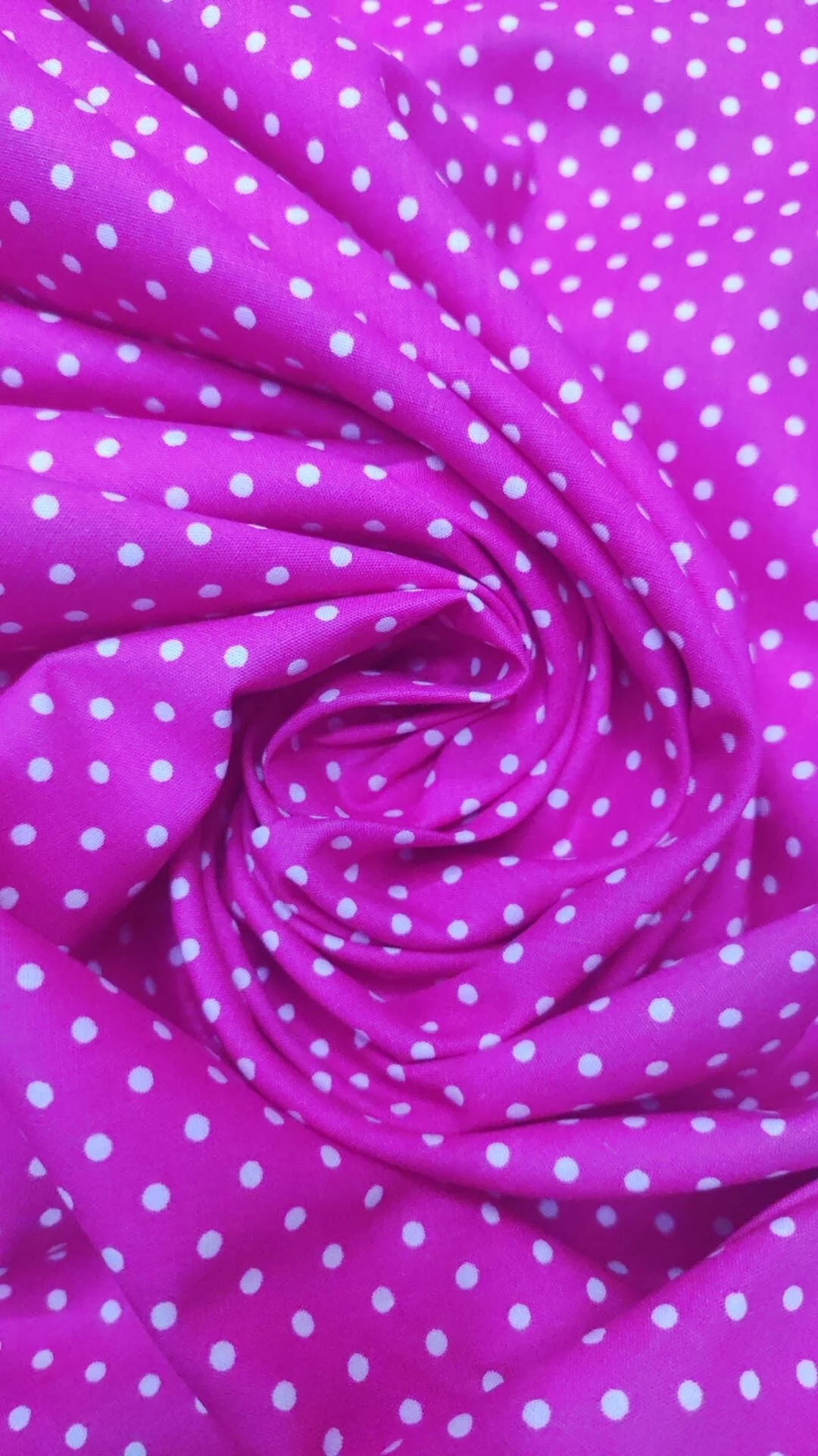 Tecido 100% Algodão | Básico | Bolinha | Fucsia