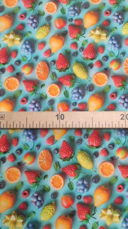 Tecido 100% Algodão | Estampa 3D | Salada de Frutas – Image 3
