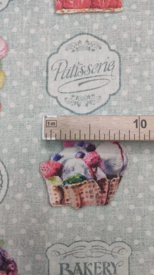 Tecido Toalha | Anti Nódoa | Estampado | Pastelaria - Imagen 3