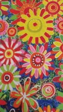 Hippye Lamé | 100% Poliéster | Estampado | Lurex | Flores