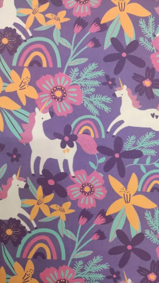 Tecido 100% Algodão | Poppy | Estampado Infantil | Unicórnio