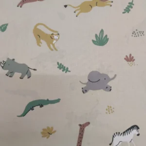 Tecido 100% Algodão | Poppy | Estampado Infantil | Animais da Selva