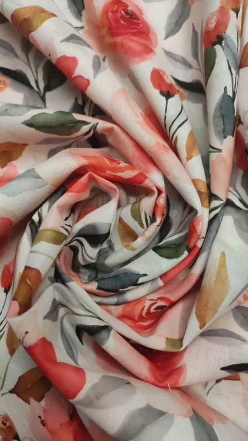 Tecido Confeção | Vestuário | 100% Algodão | Estampado | Floral - Imagen 3
