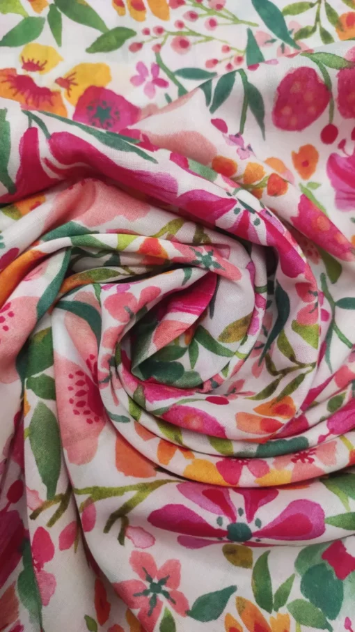 Tecido Confeção | Vestuário | 100% Algodão | Estampado | Floral - Image 2