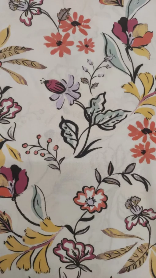 Tecido Confeção | Vestuário | 100% Viscose | Floral