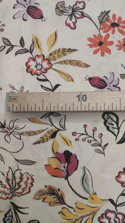 Tecido Confeção | Vestuário | 100% Viscose | Floral - Image 3