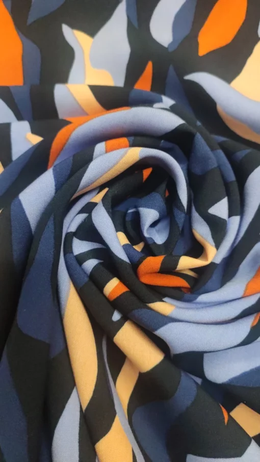 Tecido Confeção | Vestuário | 100% Viscose | Abstrato - Imagen 5