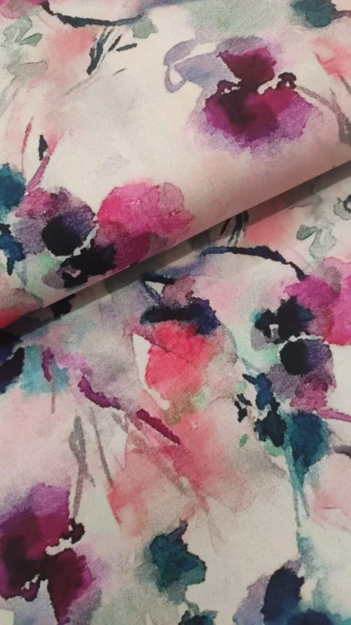 Tecido Confeção | Vestuário | Viscose | Digital | Floral - Imagen 3