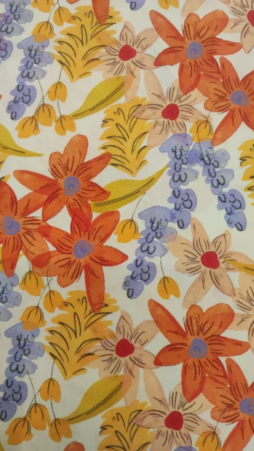 Tecido Confeção | Vestuário | Viscose | Digital | Floral