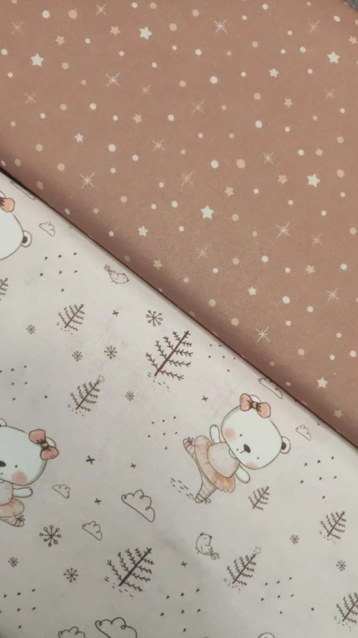 Tecido 100% Algodão | Estampado Infantil | Ursinha Bailarina - Imagen 4