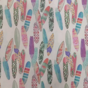 Tecido 100% Algodão | Estampado | Pranchas
