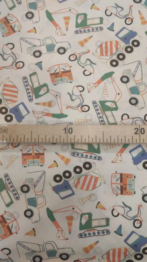 Tecido 100% Algodão | Poppy | Estampado Infantil | Transportes - Image 2