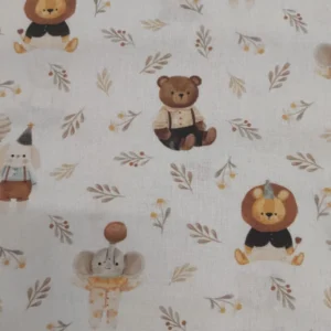 Tecido 100% Algodão | Estampado Infantil | Aniversário na Selva