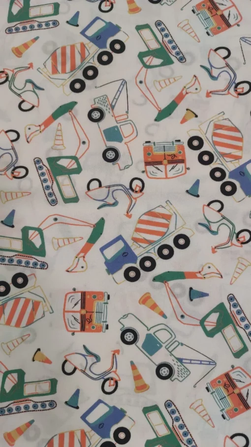 Tecido 100% Algodão | Poppy | Estampado Infantil | Transportes