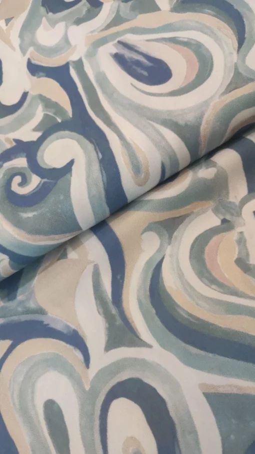 Tecido Confeção | Vestuário | Malha Viscose Estampada | Abstrato - Imagen 4