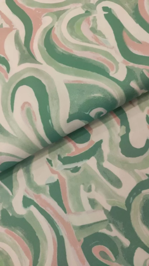 Tecido Confeção | Vestuário | Malha Viscose Estampada | Abstrato - Image 3
