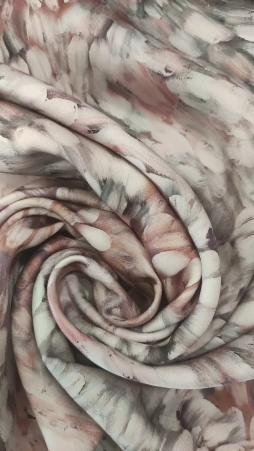 Tecido Confeção | Vestuário | Malha Viscose Estampada | Abstrato - Imagen 3