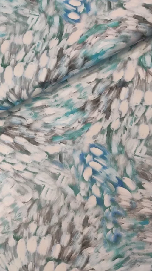 Tissu | Vêtements | Maille viscose imprimée | Abstrait