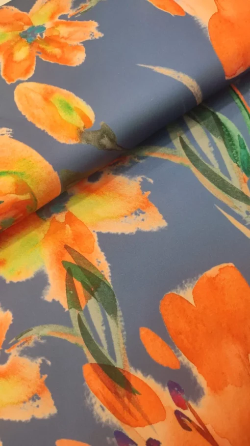 Tecido Confeção | Vestuário | Seda Acetinada | Floral – Image 5