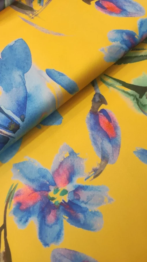Tecido Confeção | Vestuário | Seda Acetinada | Floral - Image 5