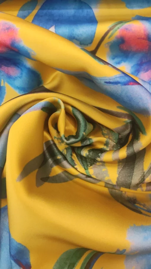Tecido Confeção | Vestuário | Seda Acetinada | Floral - Image 2