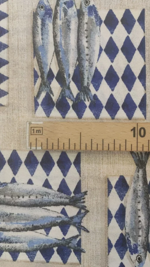 Tecido Loneta |  Estampado | Sardinhas – Image 4