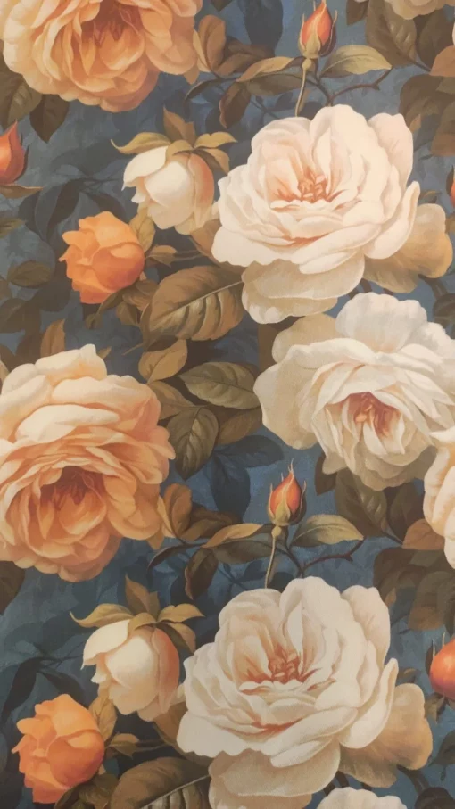Tissu sergé | Coton | Imprimé | Floral