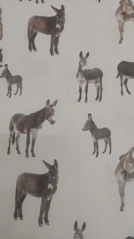 Atoalhado | 100% Poliéster | Estampado | Burro