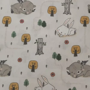 Tecido 100% Algodão | Estampado Infantil | Bosque