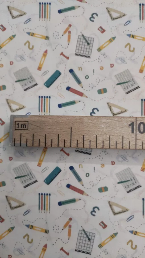Tecido Algodão | Estampado Infantil | 100% Algodão Orgânico | Coleção Aula - Image 4