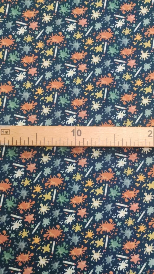 Tecido Algodão | Estampado Infantil | 100% Algodão Orgânico | Coleção Aula - Image 3