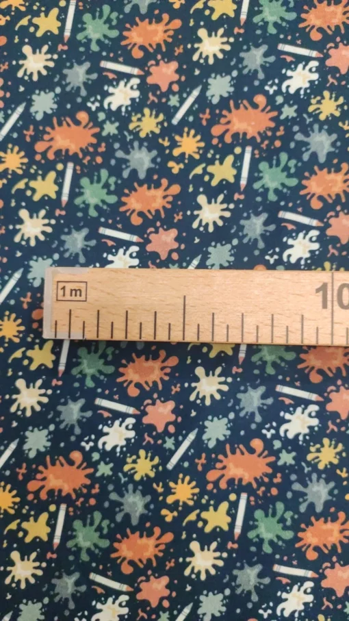Tecido Algodão | Estampado Infantil | 100% Algodão Orgânico | Coleção Aula - Image 4