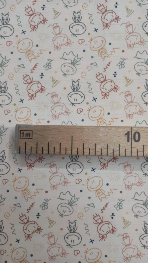 Tecido Algodão | Estampado Infantil | 100% Algodão Orgânico | Coleção Aula - Image 3