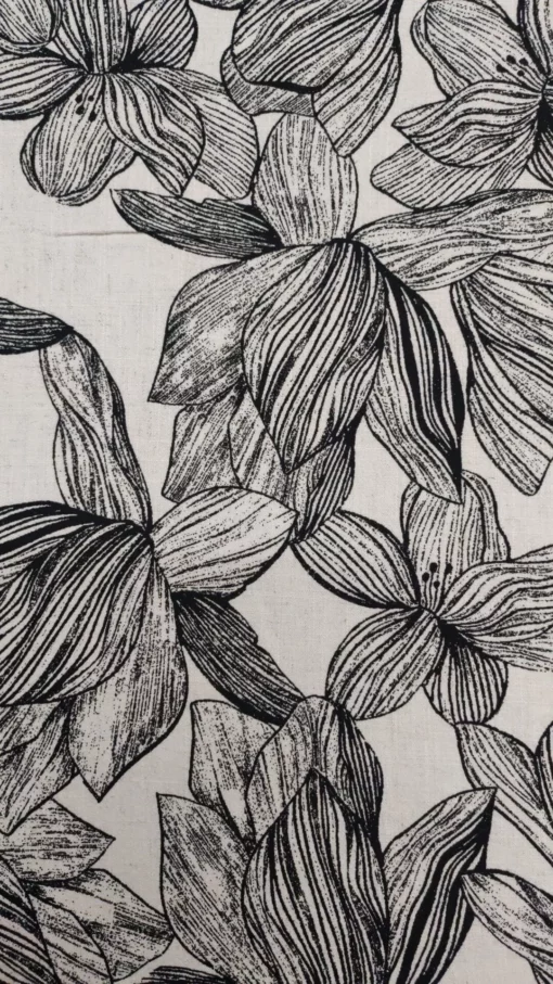 Tecido Confeção | Vestuário | Linho com Viscose | Floral