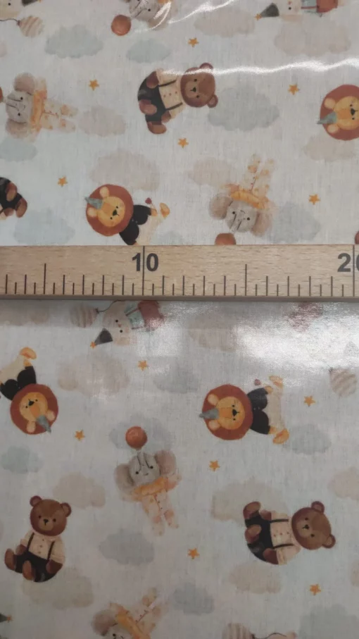 Tecido Plastificado | Estampado Infantil | Aniversário na Selva - Imagen 2