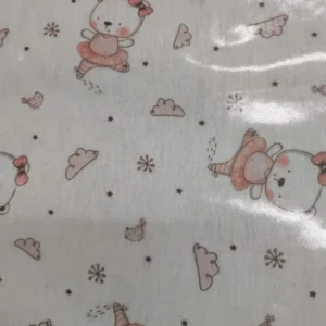 Tecido Plastificado | Estampado Infantil | Ursinha Bailarina