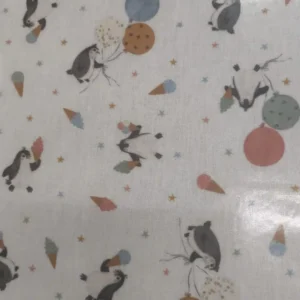 Tecido Plastificado | Estampado Infantil | Pinguim