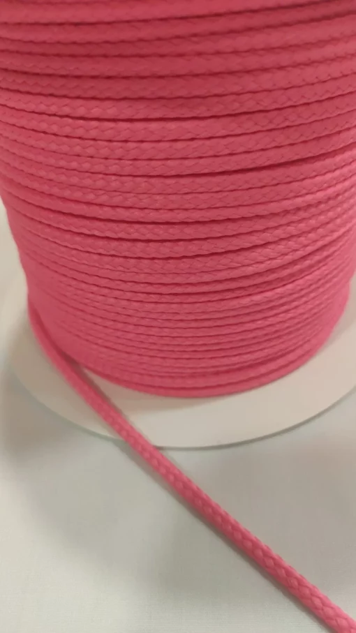 Cordão de Algodão | 4MM | Rosa Fluorescente (FU Neon)