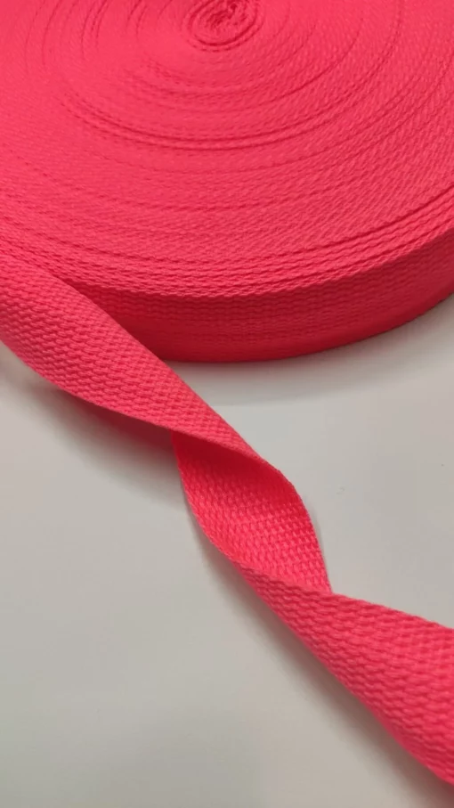 Precinta | 100% Poliéster | 3cm | Rosa Fluorescente