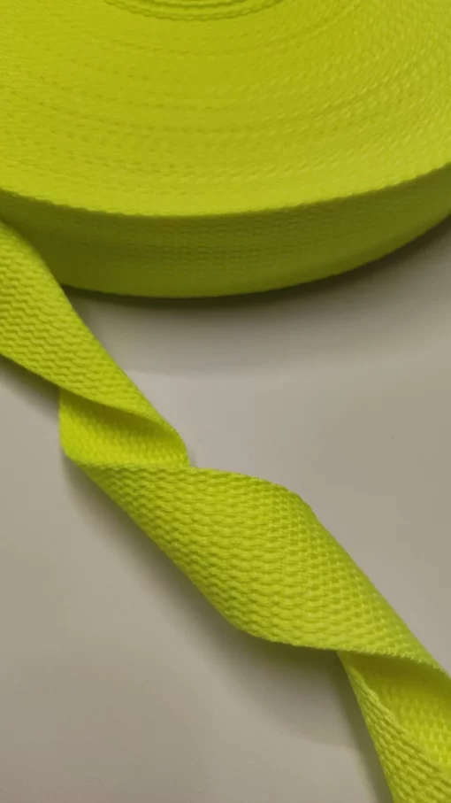 Precinta | 100% Poliéster | 3cm | Amarelo Fluorescente